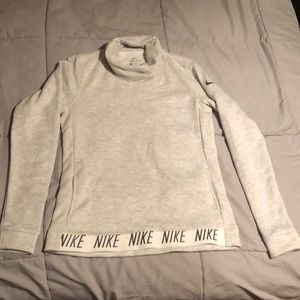 Nike dri fit sweat shirt with mesh pockets